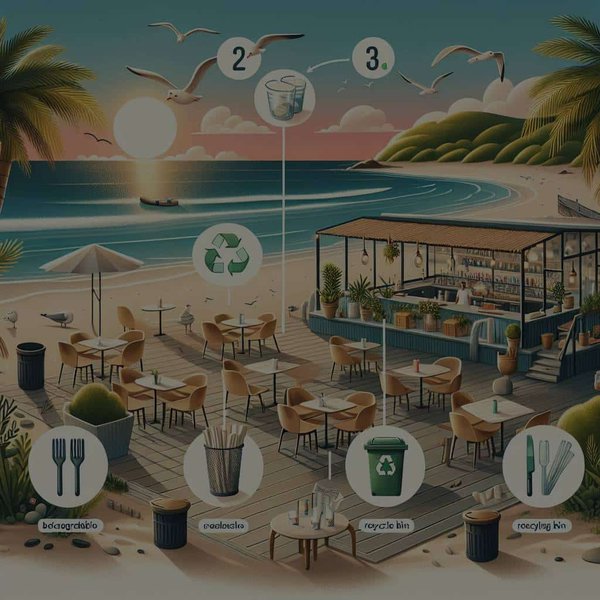 Comment mettre en place une stratégie de réduction des déchets plastiques dans un restaurant de plage ?